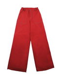 ベーシックコットン(BASIC COTTON) Basic Stitch Pants (レッド)