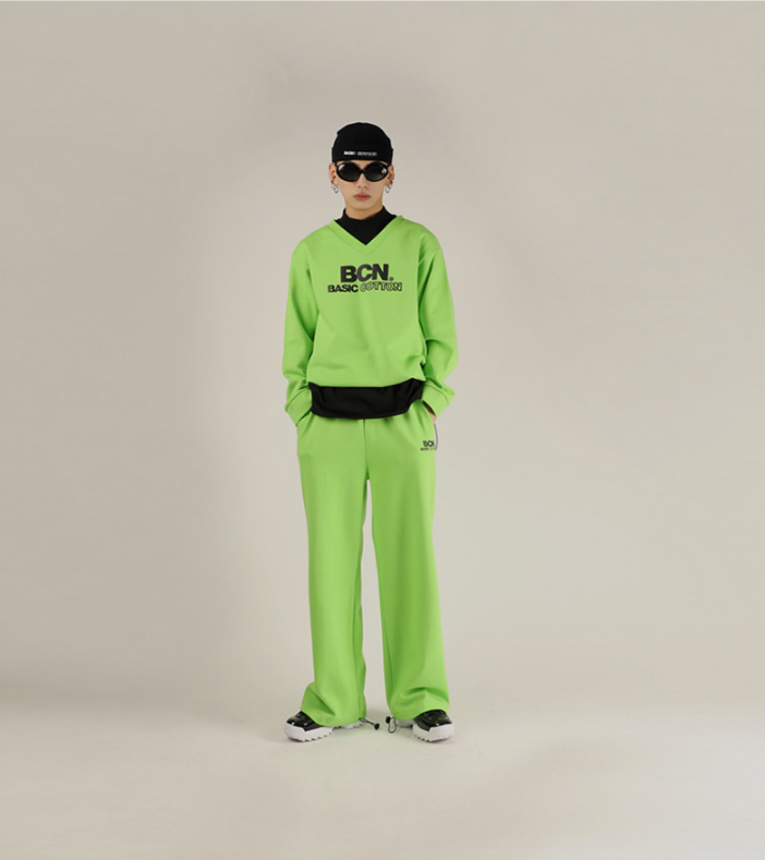 ベーシックコットン(BASIC COTTON) BCN Stalling Sweatshirt (グリーン)