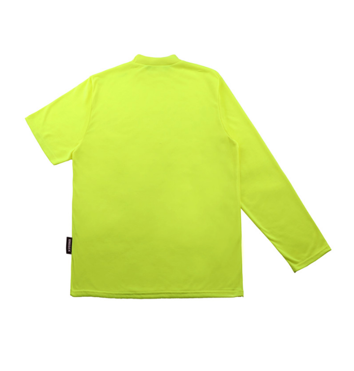 ベーシックコットン(BASIC COTTON) Basic Long Half Sleeve Shirt (ネオン)