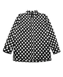 ベーシックコットン(BASIC COTTON) Basic Polka dot Shirt (ブラック)