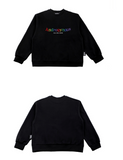 ベーシックコットン(BASIC COTTON) Androgynous Sweatshirt (ブラック)