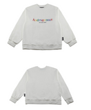 ベーシックコットン(BASIC COTTON) Androgynous Sweatshirt (ホワイト)