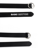ベーシックコットン(BASIC COTTON) Basic Leather Belt (ホワイト)