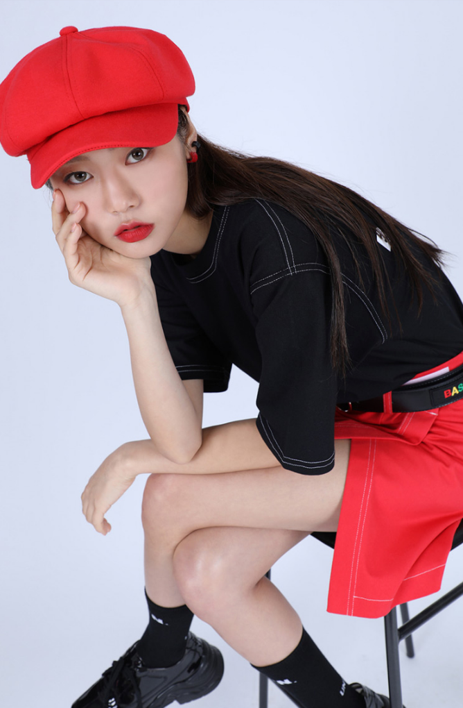 ベーシックコットン(BASIC COTTON) Basic Leather Belt (レッド)