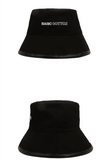 ベーシックコットン(BASIC COTTON) Basic reversible Bucket hat (ブラック)