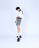 ベーシックコットン(BASIC COTTON) Basic Stitch Skirt (ホワイト)