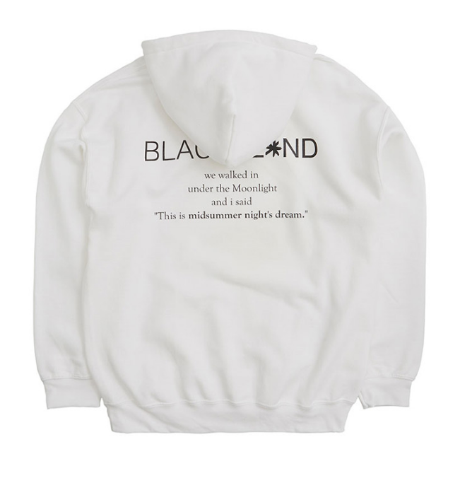 ブラックブロンド(BLACKBLOND) BBD Letter Hoodie (White)