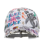 ブラックブロンド(BLACKBLOND) BBD Tweed Cap Graffiti Ver. (White)