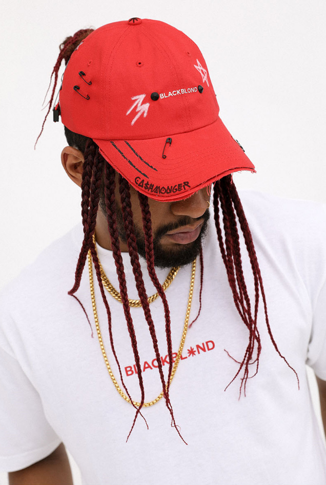 ブラックブロンド(BLACKBLOND) BBD Basic Center Logo Tee (White)