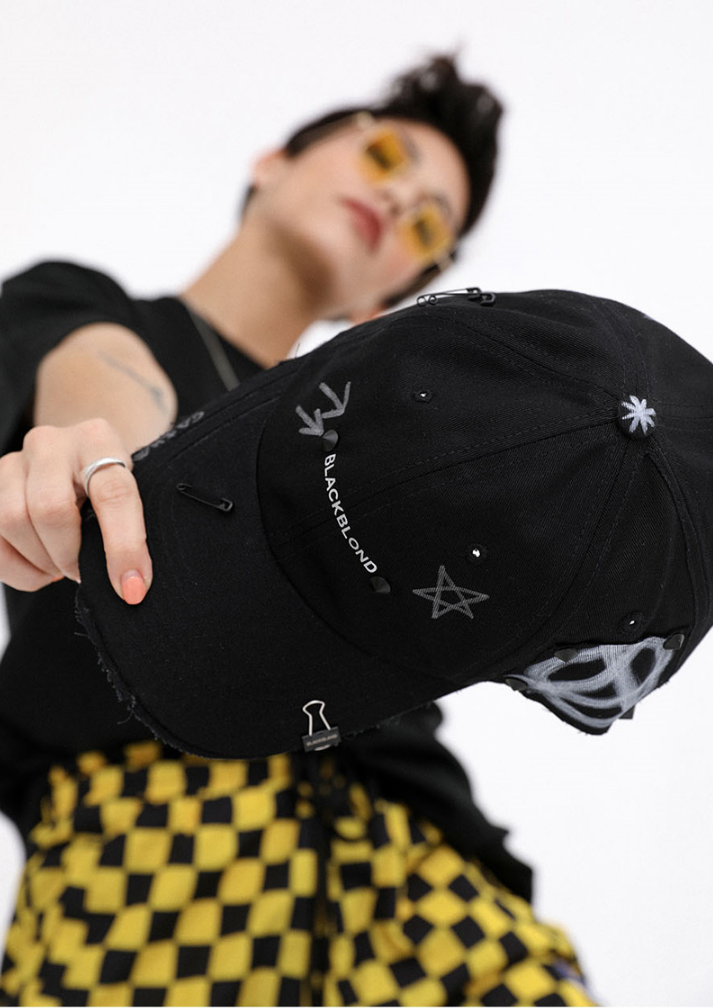 ブラックブロンド(BLACKBLOND) BBD Reflection Logo No Sympathy Cap (Black)