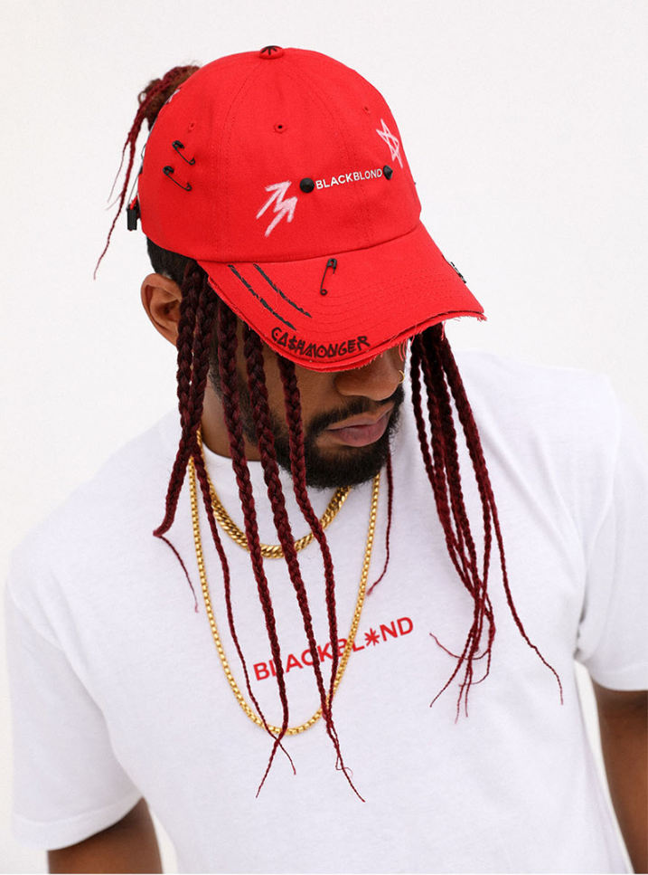 ブラックブロンド(BLACKBLOND) BBD Reflection Logo No Sympathy Cap (Red)