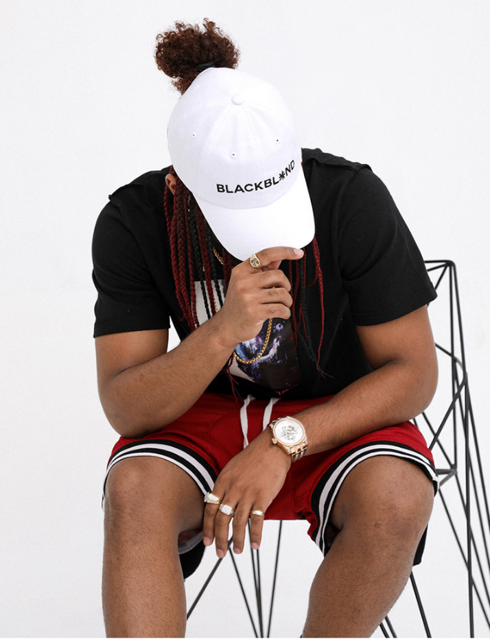 ブラックブロンド(BLACKBLOND) BBD Classic Logo Smile Cap (White)