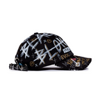 ブラックブロンド(BLACKBLOND) BBD Half Tweed Monster Graffiti Cap (Black)