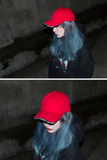 ブラックブロンド(BLACKBLOND) BBD Revolution Double Visor Cap (Red)