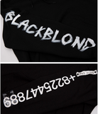 ブラックブロンド(BLACKBLOND) BBD Graffiti Number Hoodie (Black)