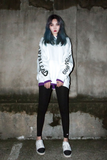 ブラックブロンド(BLACKBLOND) BBD Graffiti Number Hoodie (White)