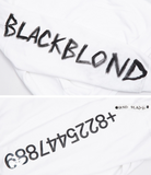 ブラックブロンド(BLACKBLOND) BBD Graffiti Number Hoodie (White)