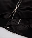 ブラックブロンド(BLACKBLOND) BBD Zip Velvet Armed Sukajan Jacket (Black)