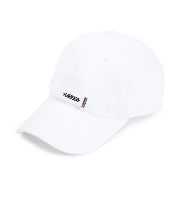 ブラックブロンド(BLACKBLOND) BBD Patch Long Strap Cap (White)
