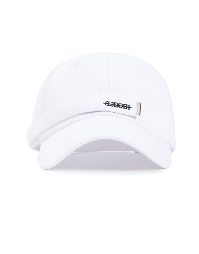 ブラックブロンド(BLACKBLOND) BBD Patch Long Strap Cap (White)