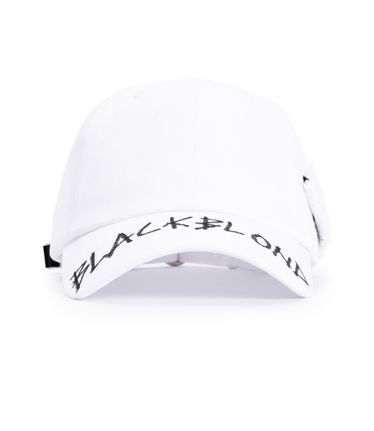 ブラックブロンド(BLACKBLOND) BBD Side Patch Graffiti Logo Cap (White)