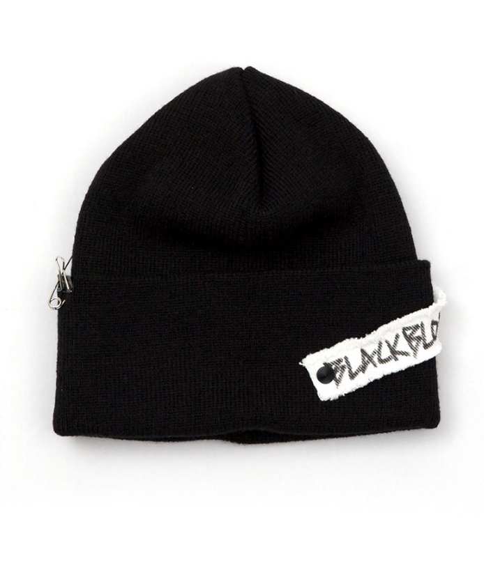 ブラックブロンド(BLACKBLOND) BBD Side Patch Long Beanie (Black)