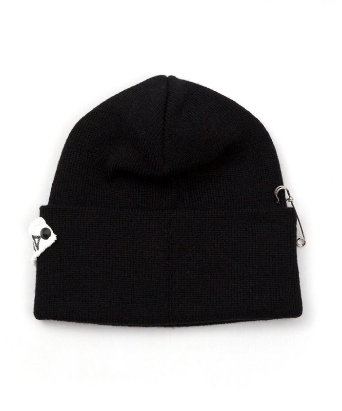 ブラックブロンド(BLACKBLOND) BBD Side Patch Long Beanie (Black)