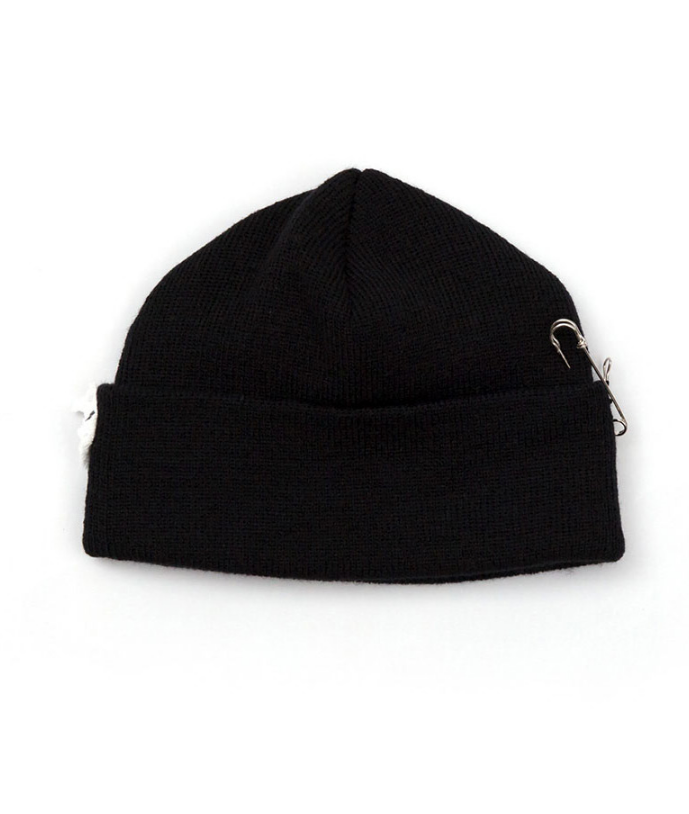 ブラックブロンド(BLACKBLOND) BBD Side Patch Short Beanie (Black)