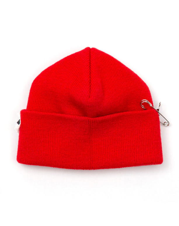 ブラックブロンド(BLACKBLOND) BBD Side Patch Short Beanie (Red)