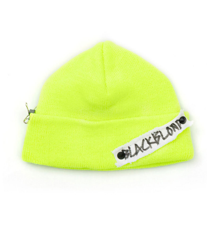 ブラックブロンド(BLACKBLOND) BBD Side Patch Short Beanie (Neon)