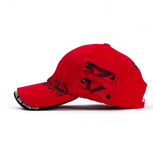 ブラックブロンド(BLACKBLOND) BBD Beyond Graffiti Logo Double Visor Cap (Red)