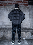 ブラックブロンド(BLACKBLOND) BBD Reflective Logo Oversize Short Padding (Black)