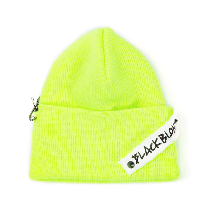 ブラックブロンド(BLACKBLOND) BBD Side Patch Long Beanie (Neon)