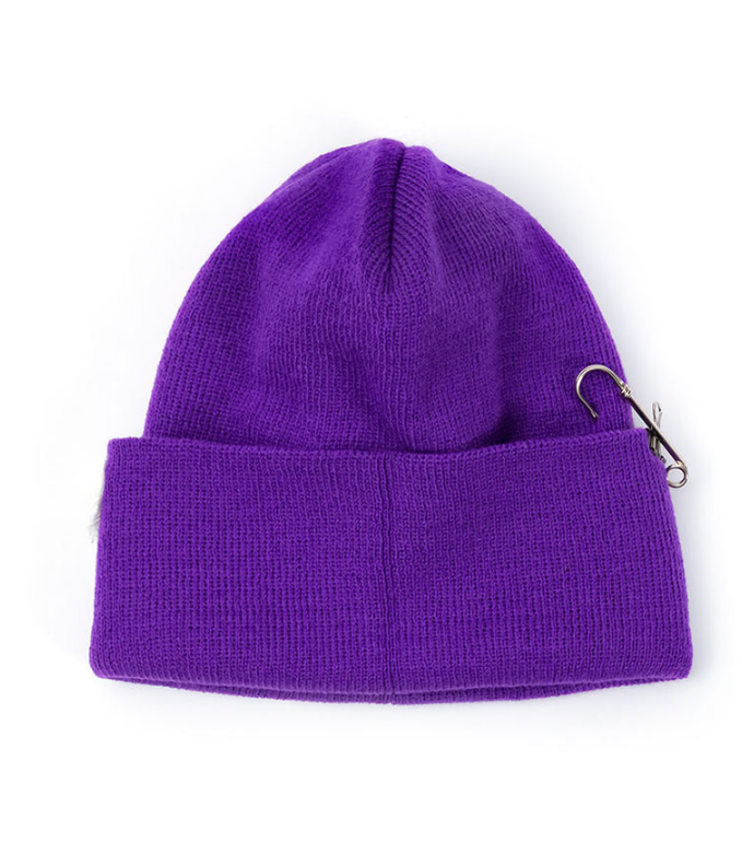 ブラックブロンド(BLACKBLOND) BBD Side Patch Long Beanie (Purple)