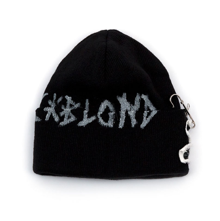 ブラックブロンド(BLACKBLOND) BBD Graffiti Logo Patch Beanie (Black)