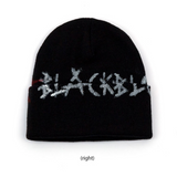 ブラックブロンド(BLACKBLOND) BBD Graffiti Logo Patch Beanie (Black)