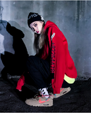 ブラックブロンド(BLACKBLOND) BBD Graffiti Number Hoodie (レッド)