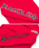 ブラックブロンド(BLACKBLOND) BBD Graffiti Number Hoodie (レッド)