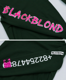 ブラックブロンド(BLACKBLOND) BBD Graffiti Number Hoodie (グリーン)