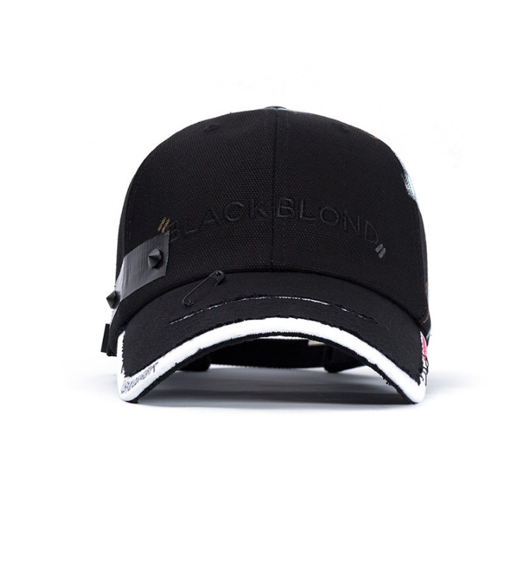 ブラックブロンド(BLACKBLOND) BBD Solid Oxford 7 Sins Graffiti Cap (ブラック)