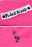 ブラックブロンド(BLACKBLOND) 02 01 BBD Side Patch Long Beanie (ピンク)