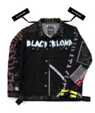 ブラックブロンド(BLACKBLOND)BBD Innocent Graffiti Denim Jacket (ブラック)