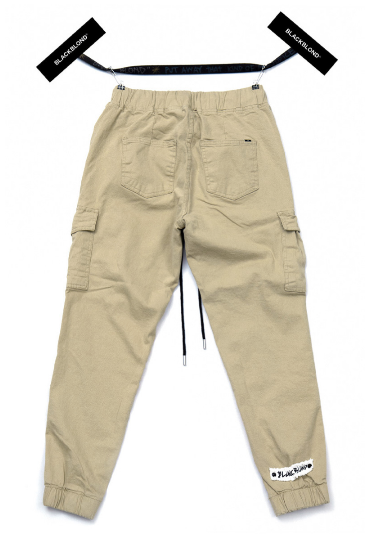 ブラックブロンド(BLACKBLOND) BBD Basic Cargo Jogger Pants (ベージュ)