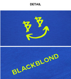 ブラックブロンド(BLACKBLOND) BBD Smile Logo Short Sleeve Tee (Blue)