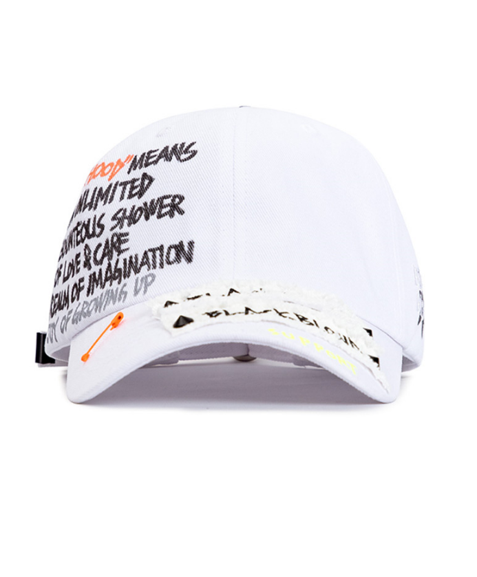 ブラックブロンド(BLACKBLOND) BBD Side Logo Childhood Cap (White)