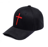 ドルム (DoLM) cross logo ball cap Black/Red