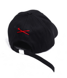 ドルム (DoLM) cross logo ball cap Black/Red