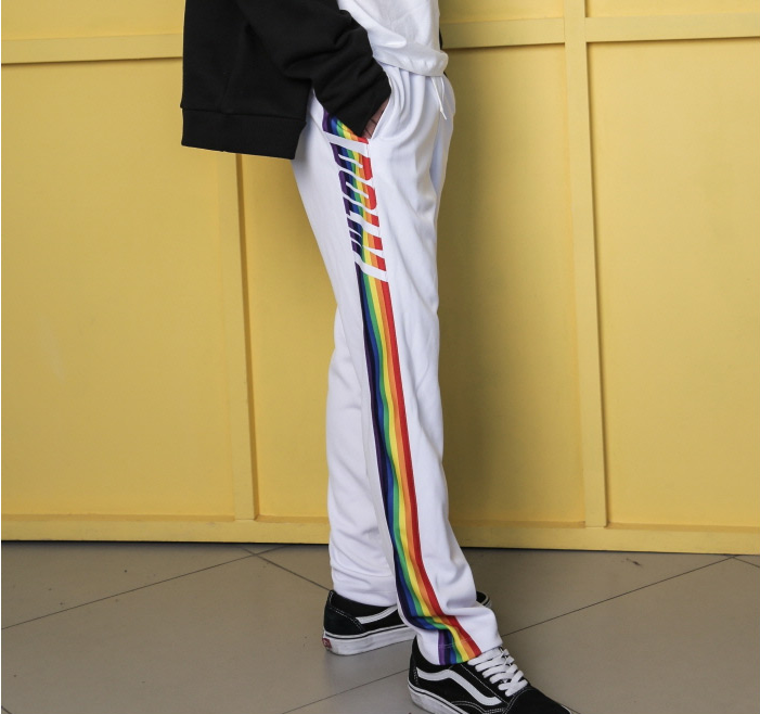 ドルム (DoLM) Rainbow training pants White