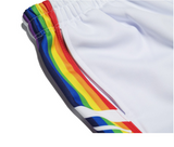 ドルム (DoLM) Rainbow line shorts White