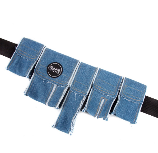 ドルム (DoLM) Utility Hip Sack Denim